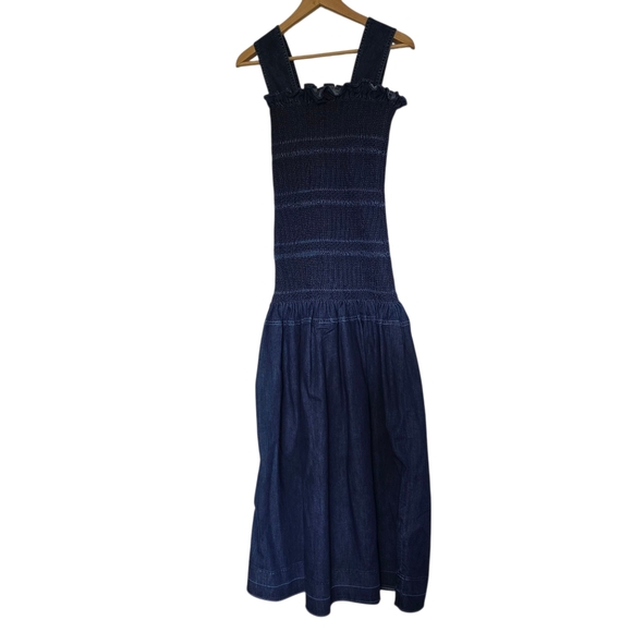 Stella McCartney Stylish Blue Denim Maxi Dress Size 38 - Picture 5 of 11
